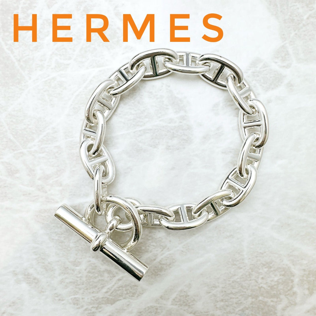 Hermes Chaine D'ancre MM Silver Bracelet 18 cm