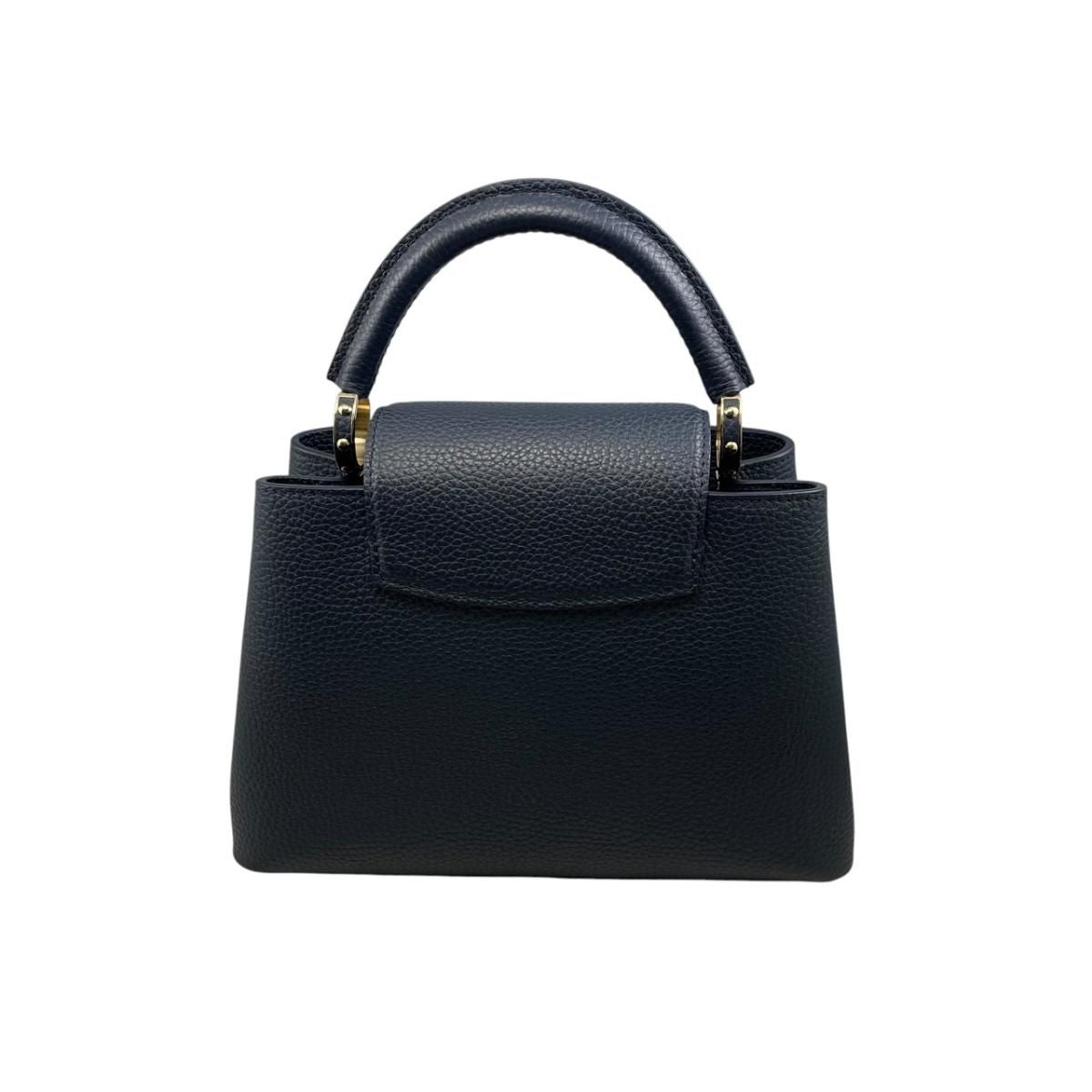 Louis Vuitton Shoulder Bag Capucines BB Taurillon Leather Navy — view 2