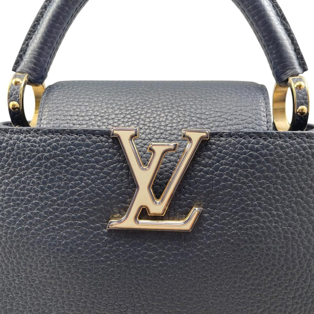 Louis Vuitton Shoulder Bag Capucines BB Taurillon Leather Navy — view 6