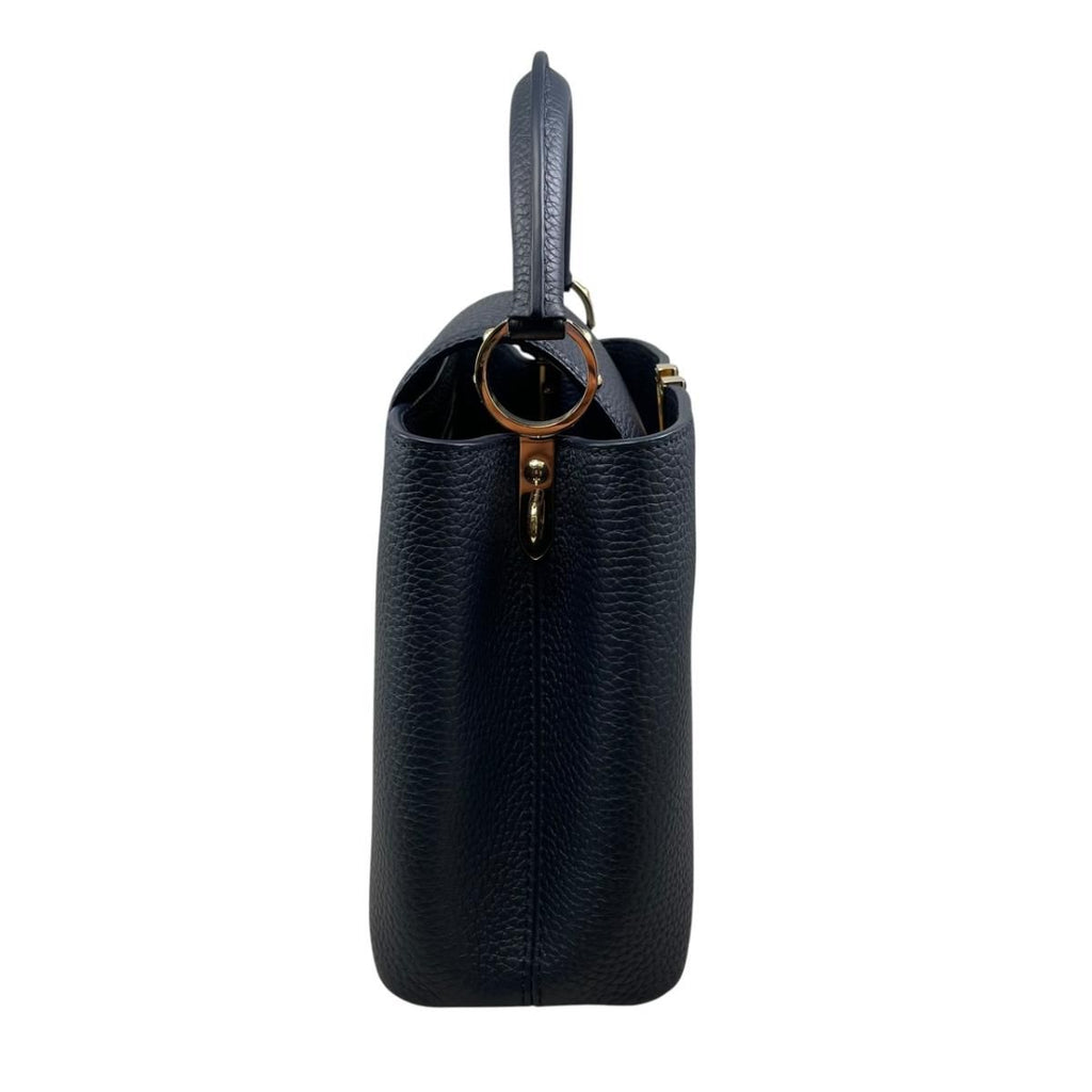 Louis Vuitton Shoulder Bag Capucines BB Taurillon Leather Navy — view 3