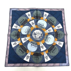 Hermes Scarf Carre 40 Jeu Des Omnibus Remix Game Silk Blue