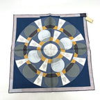Hermes Scarf Carre 40 Jeu Des Omnibus Remix Game Silk Blue — view 2