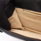 Chanel Shoulder Bag Bias Stitch Black Leather Chain — view 6