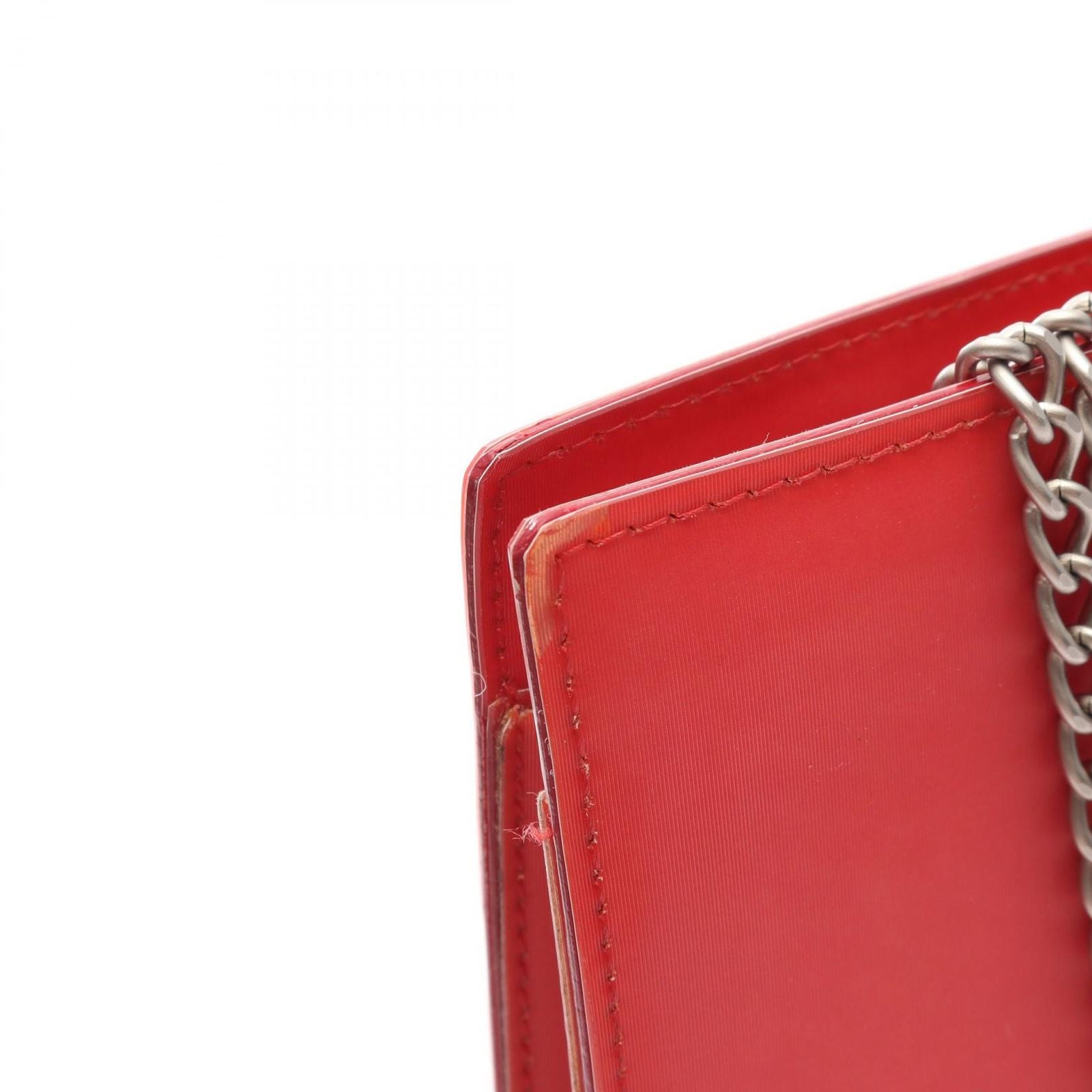 Chanel Shoulder Bag CC Logo Red CC Chain — view 7