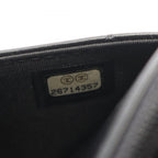 Chanel Shoulder Bag Quilted Icon Charm Black Lambskin Chain Wallet — view 5