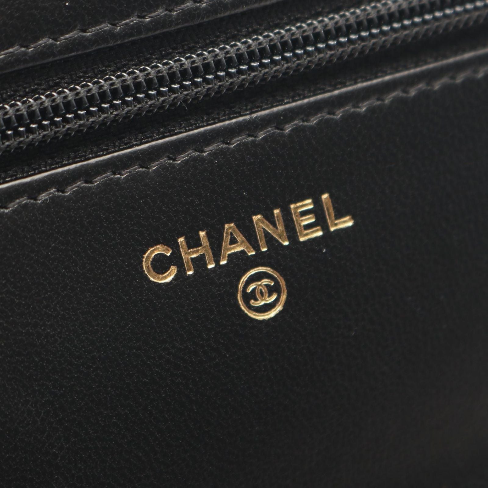 Chanel Shoulder Bag Quilted Icon Charm Black Lambskin Chain Wallet — view 4