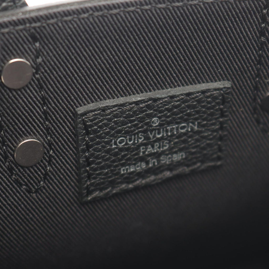 Louis Vuitton Handbag Sac Plat XS Damier Checkerboard Noir 2-Way Leather — view 4