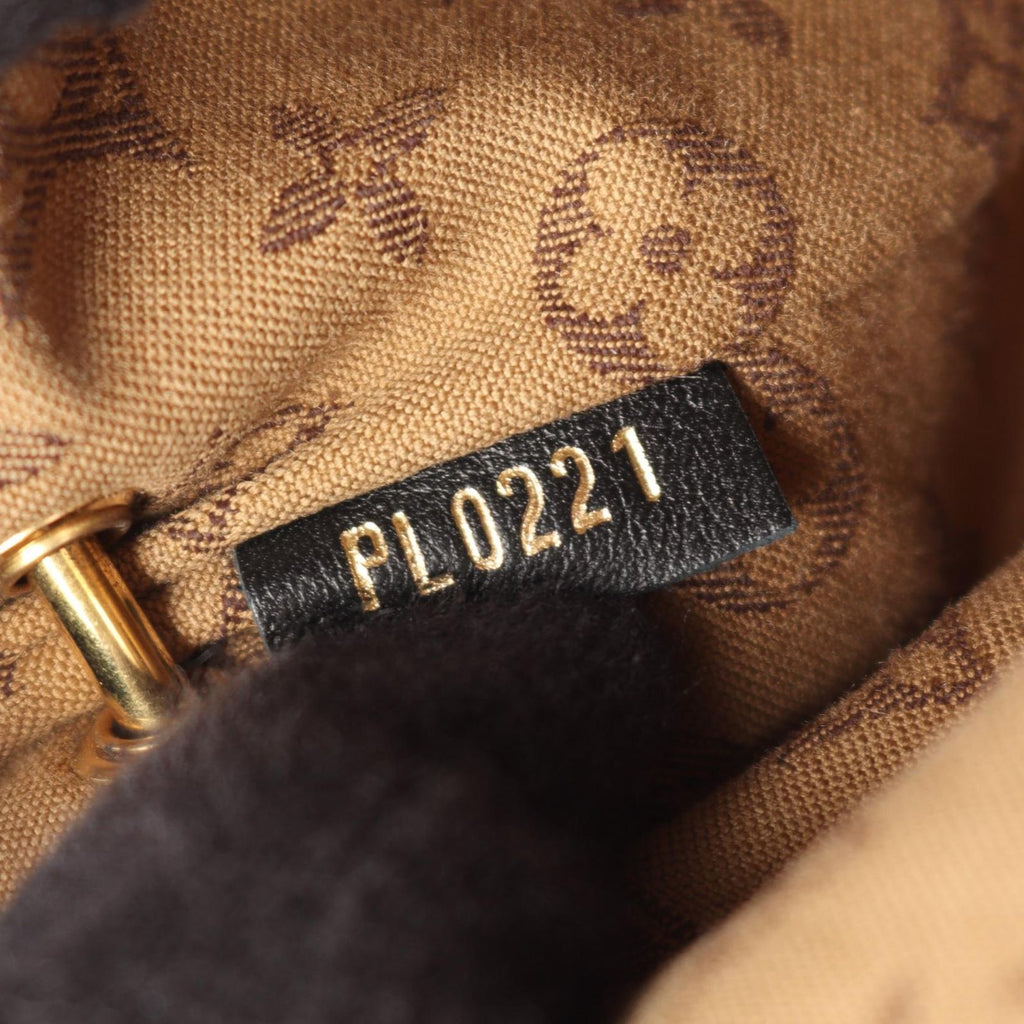 Louis Vuitton Shoulder Bag Rendezvous Monogram Flower Noir Leather — view 5