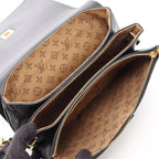 Louis Vuitton Shoulder Bag Rendezvous Monogram Flower Noir Leather — view 3