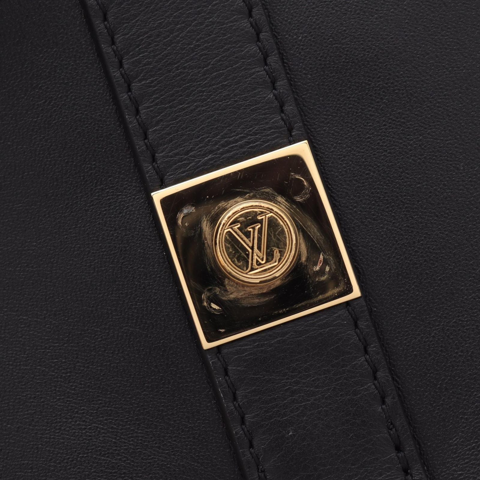 Louis Vuitton Shoulder Bag Rendezvous Monogram Flower Noir Leather — view 7