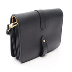 Louis Vuitton Shoulder Bag Rendezvous Monogram Flower Noir Leather — view 2