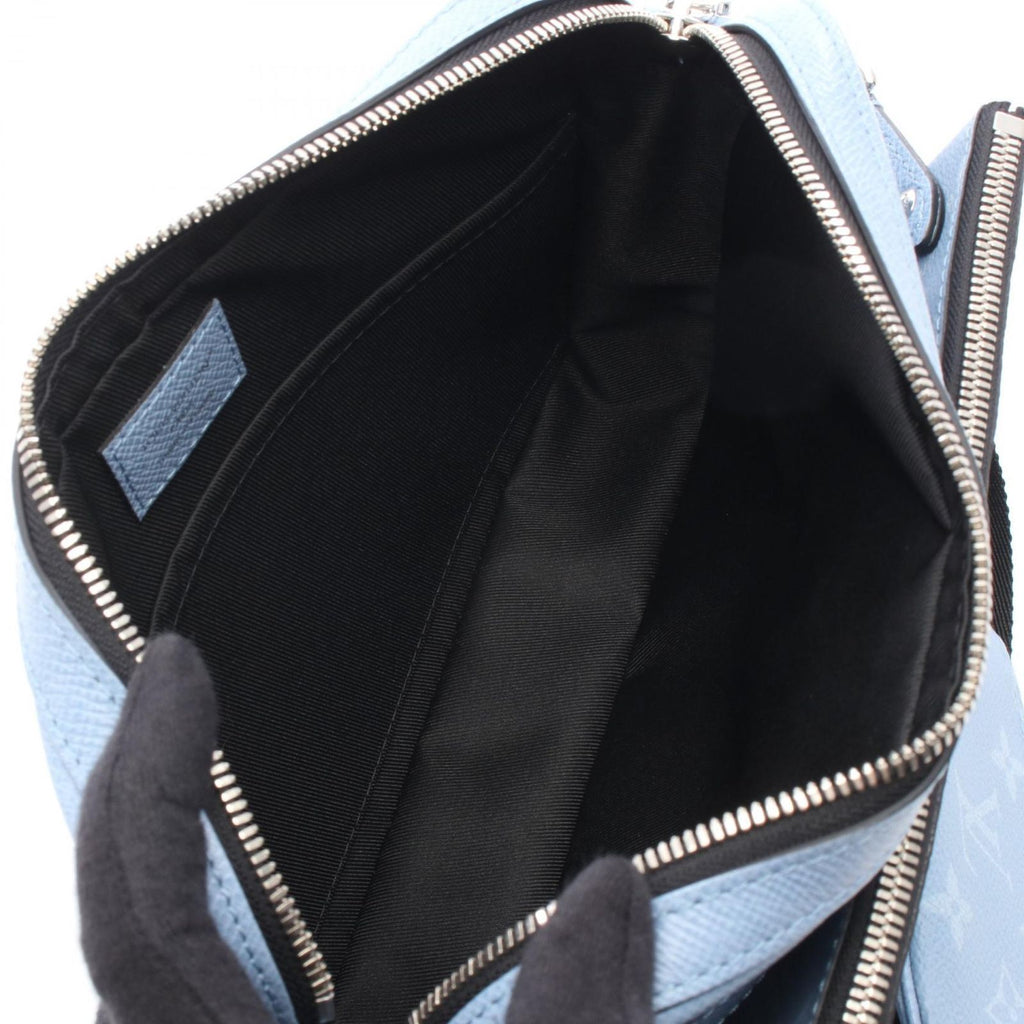 Louis Vuitton Shoulder Bag Trio Messenger Taigarama Sky Blue Canvas Leather — view 3