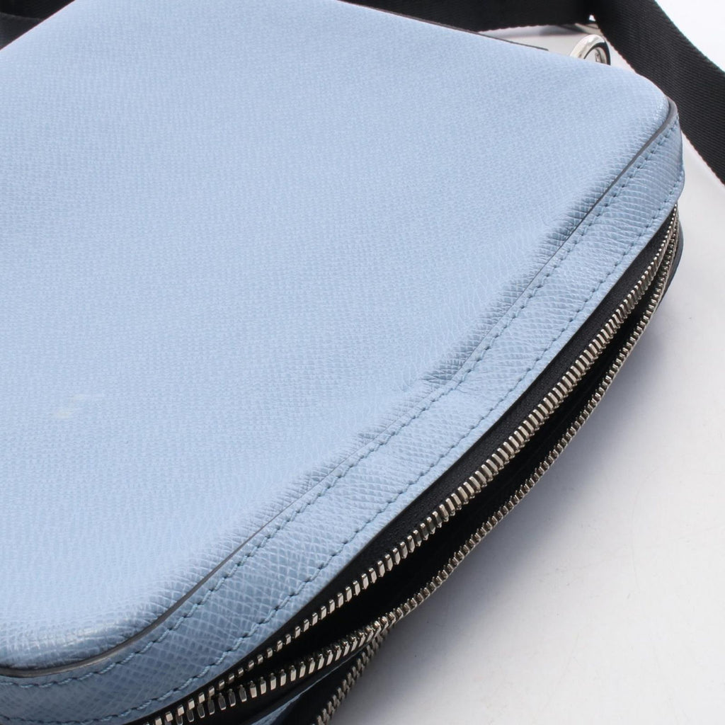 Louis Vuitton Shoulder Bag Trio Messenger Taigarama Sky Blue Canvas Leather — view 6