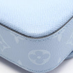 Louis Vuitton Shoulder Bag Trio Messenger Taigarama Sky Blue Canvas Leather — view 5