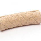 Chanel Shoulder Bag 2.55 Quilted Beige Caviar Leather Chain — view 6