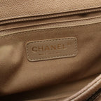 Chanel Shoulder Bag 2.55 Quilted Beige Caviar Leather Chain — view 4