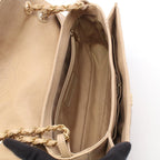 Chanel Shoulder Bag 2.55 Quilted Beige Caviar Leather Chain — view 3