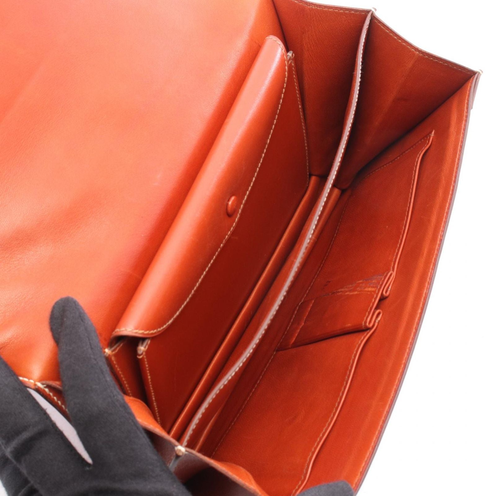 Hermes Handbag Piano Brick Calf — view 3