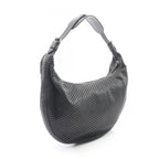 Dior Shoulder Bag Mesh Hobo Black Leather — view 2