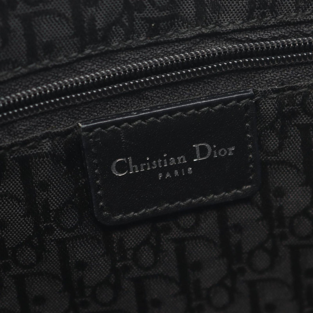 Dior Shoulder Bag Mesh Hobo Black Leather — view 4