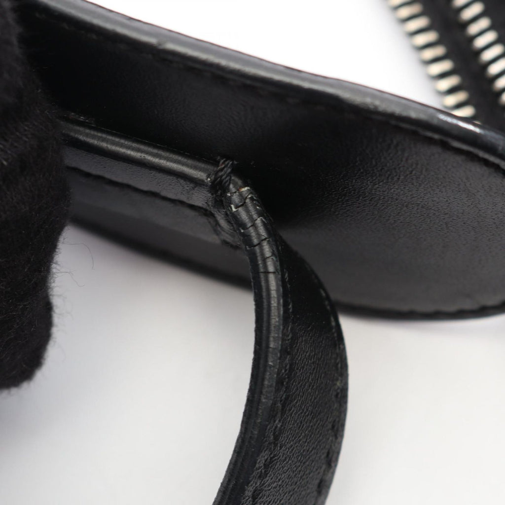 Dior Shoulder Bag Mesh Hobo Black Leather — view 5
