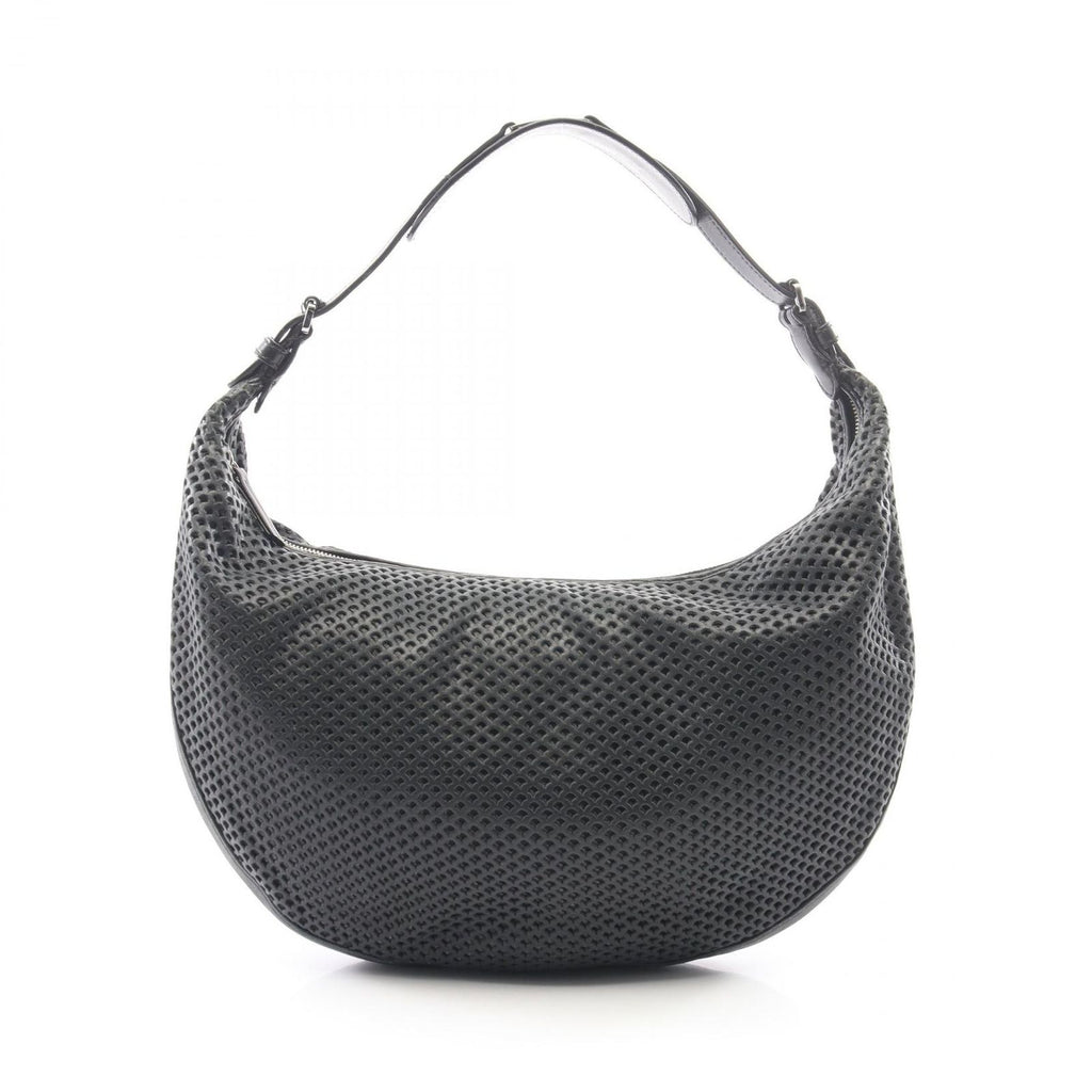 Dior Shoulder Bag Mesh Hobo Black Leather