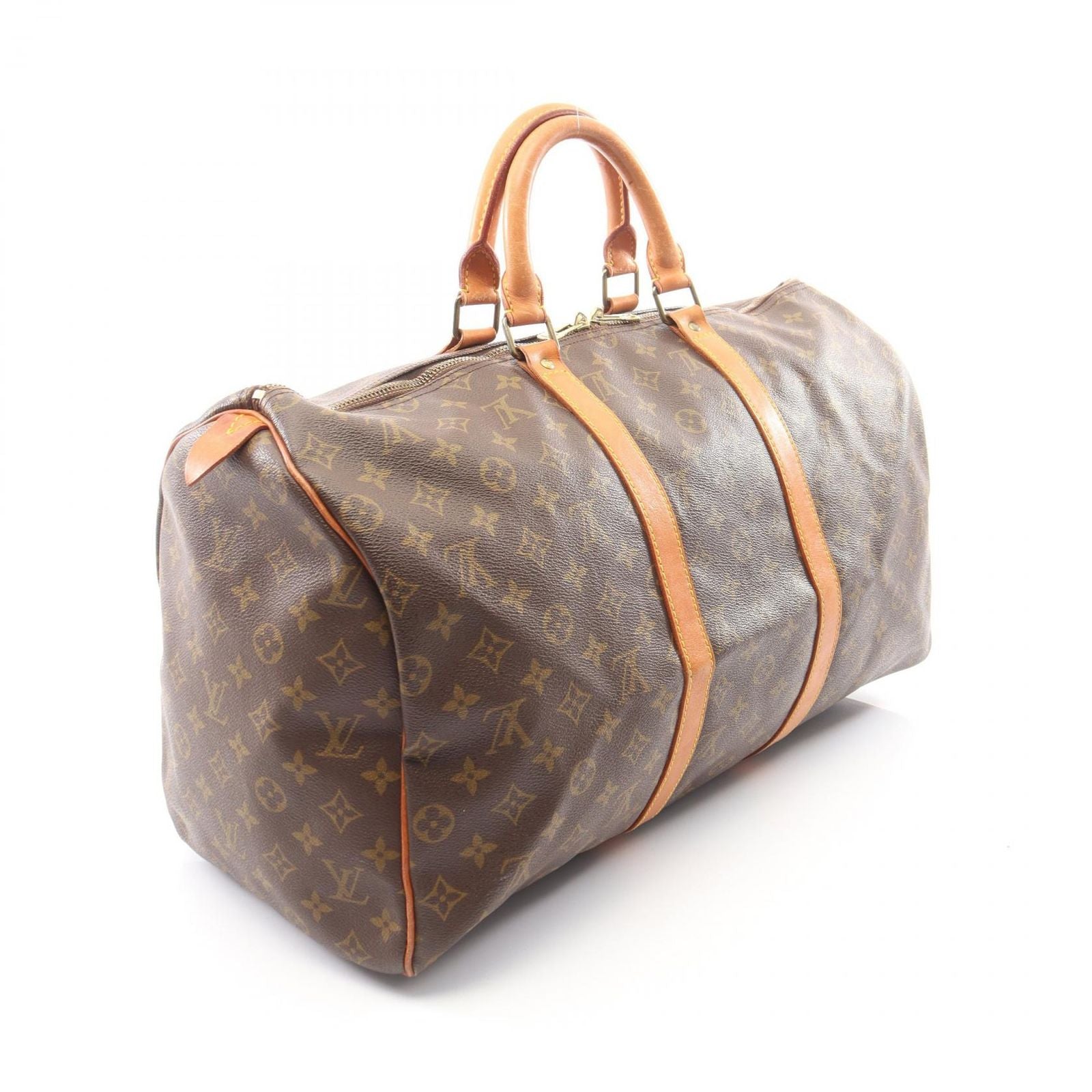 Louis Vuitton Boston Bag Keepall 50 Monogram Canvas Leather — view 2