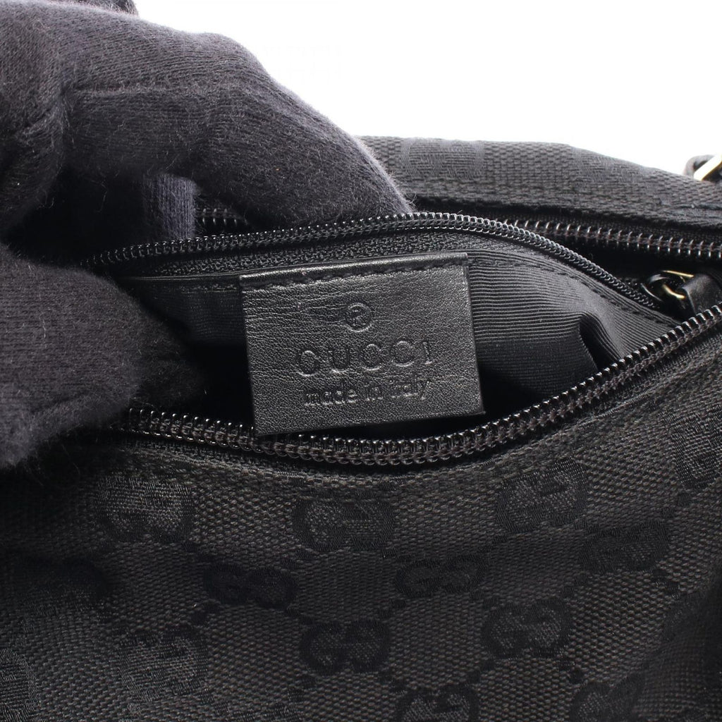 Gucci Shoulder Bag GG Canvas Black — view 4
