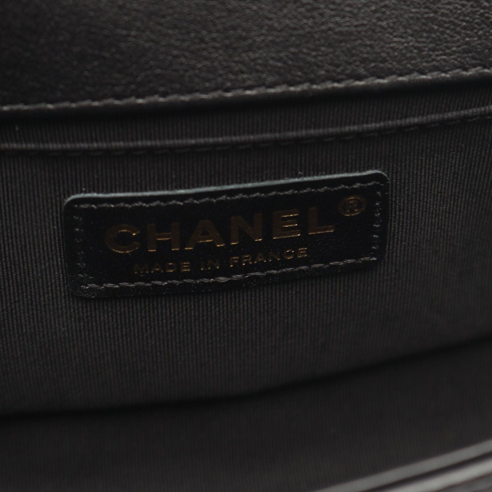 Chanel Shoulder Bag Boy Small Black Lambskin Chain — view 4