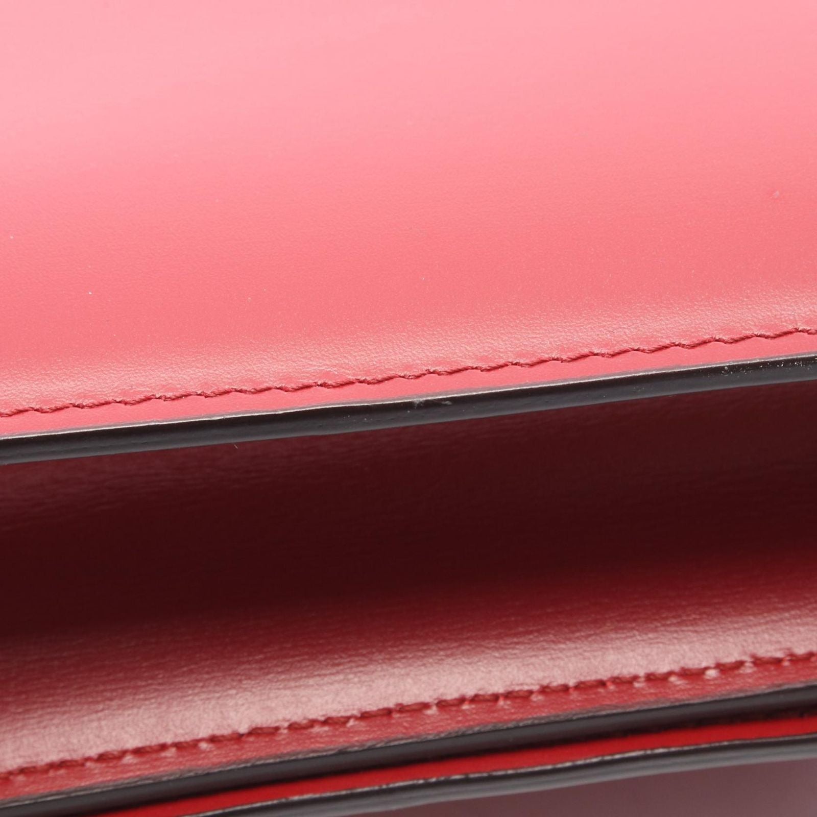 Celine Shoulder Bag Classic Teen Box Red Leather — view 7