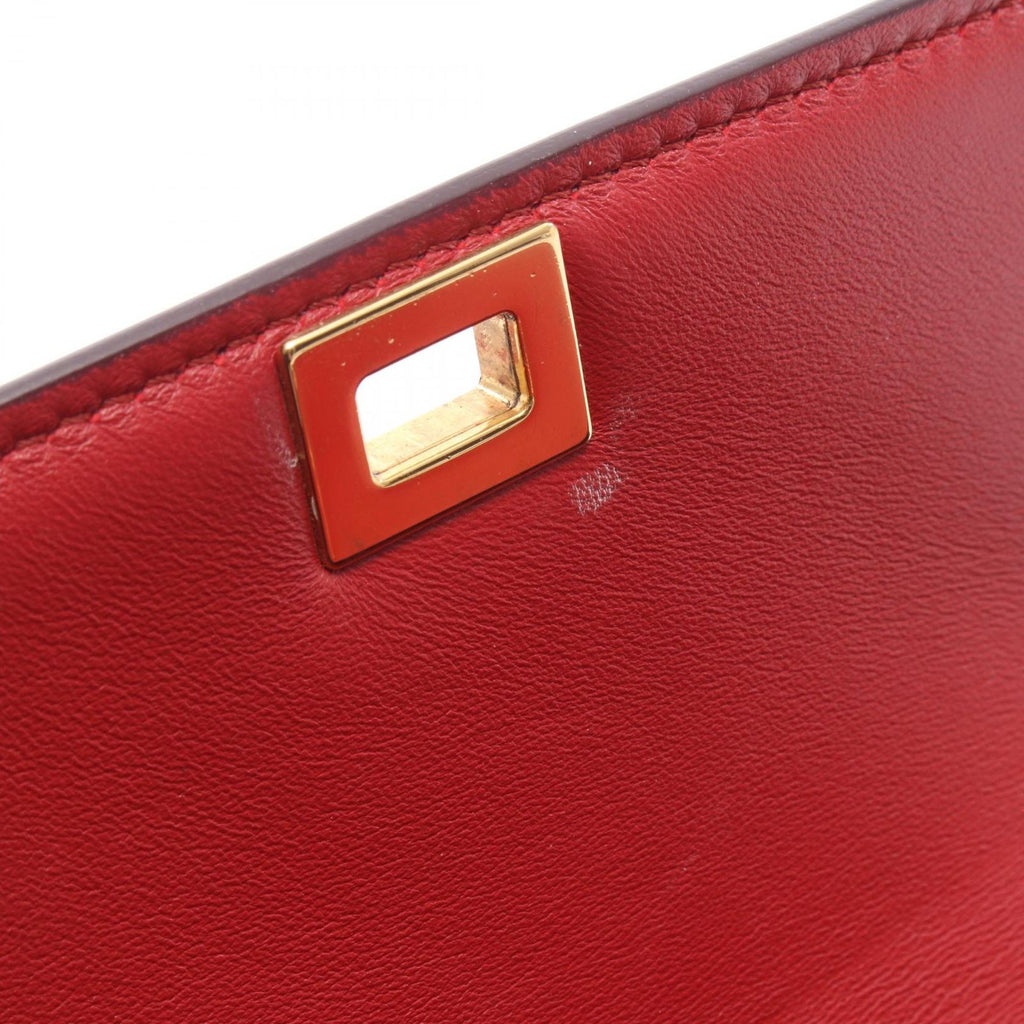 Celine Shoulder Bag Classic Teen Box Red Leather — view 6