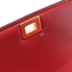 Celine Shoulder Bag Classic Teen Box Red Leather — view 6
