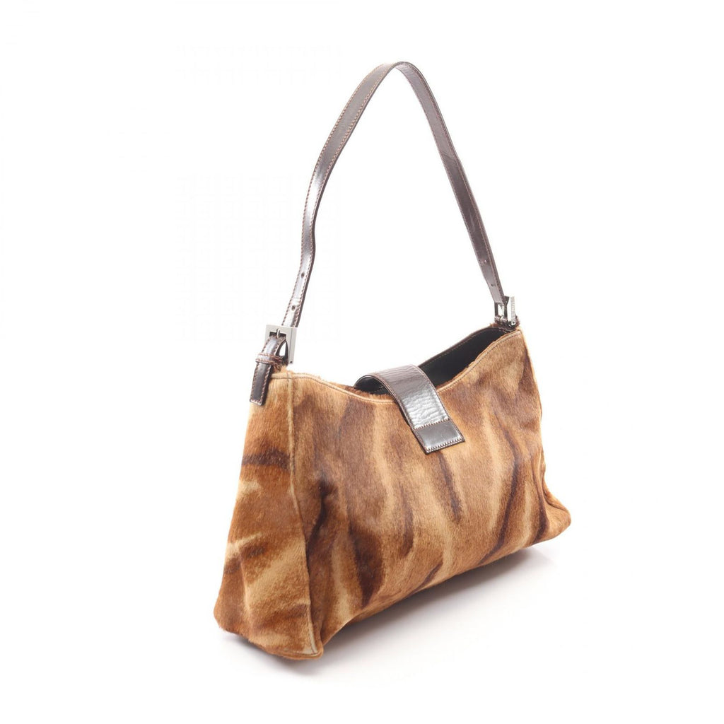 Fendi Shoulder Bag Brown Leather — view 2