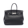 Hermes Handbag Birkin 35 Black Leather