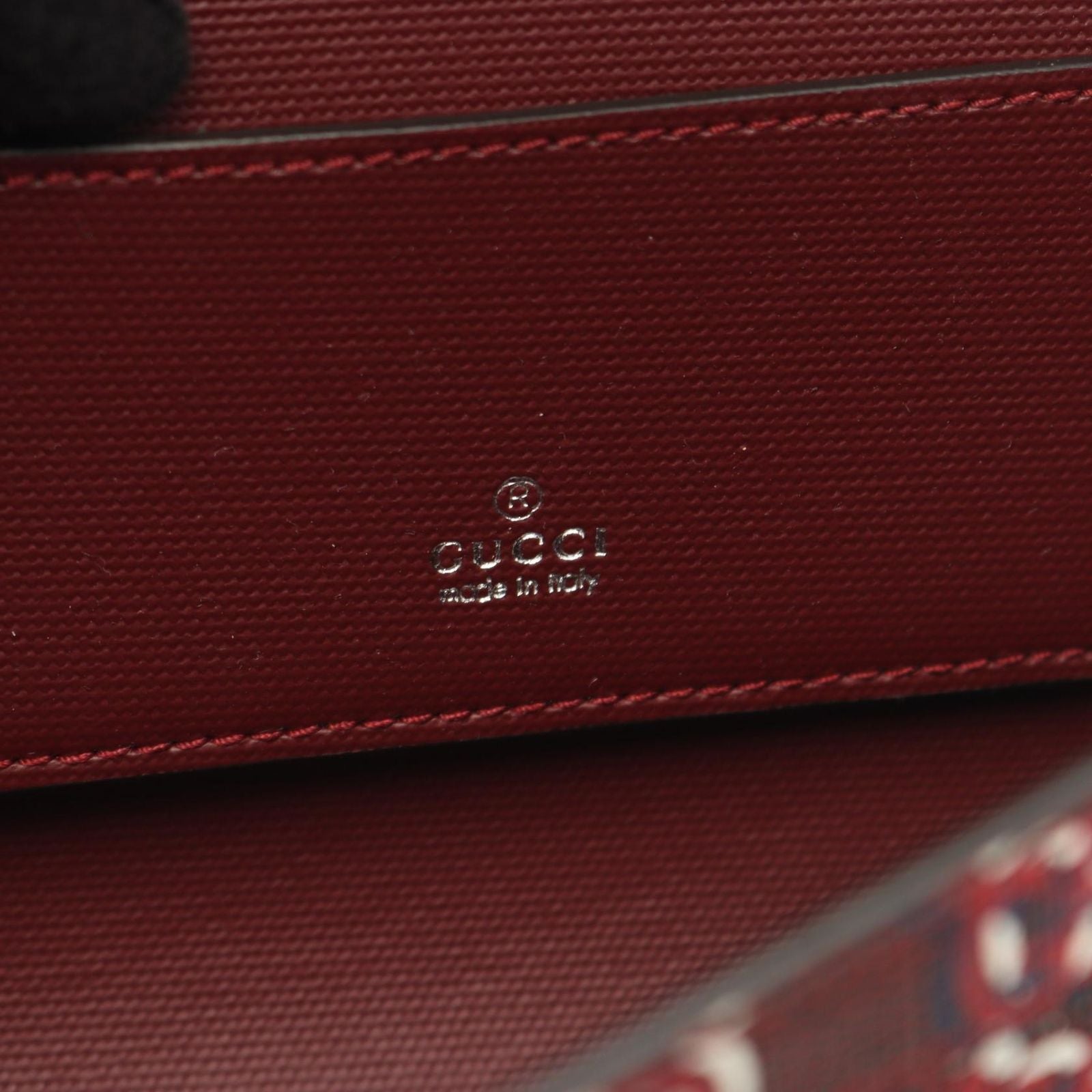 Gucci Shoulder Bag GG Shadow Red Canvas Super Mini — view 4