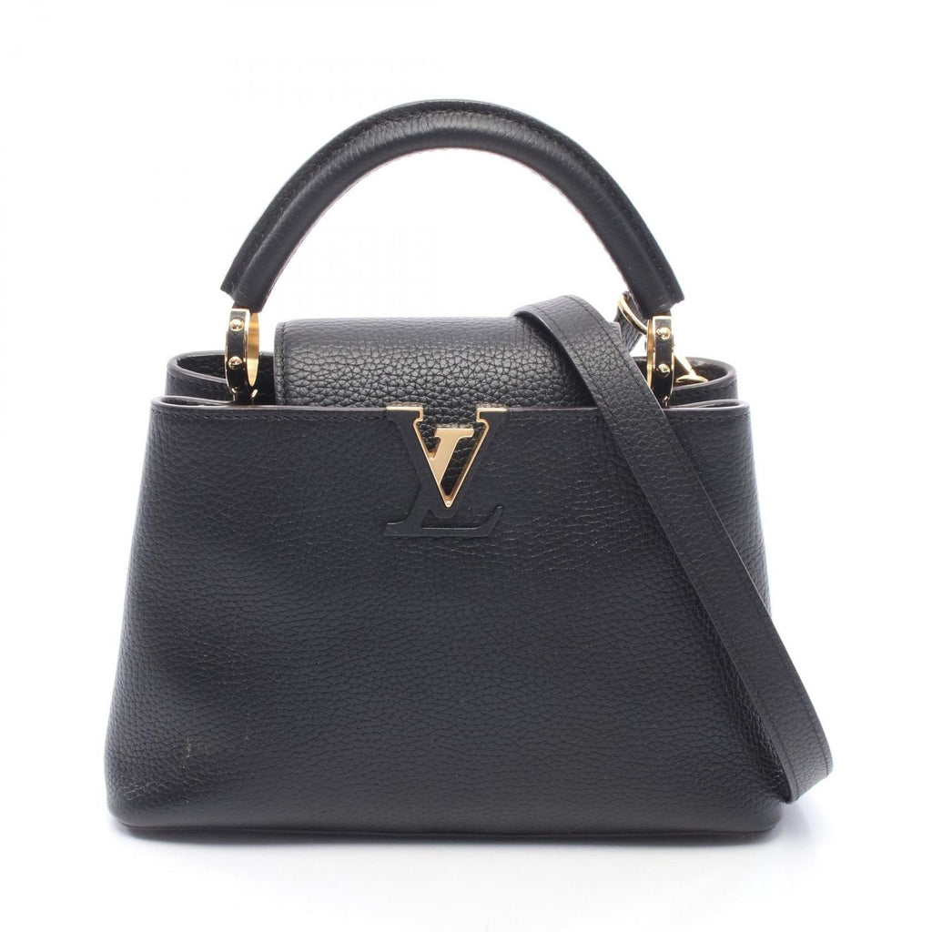 Louis Vuitton Handbag Capucines BB Noir 2-Way Leather