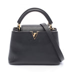 Louis Vuitton Handbag Capucines BB Noir 2-Way Leather