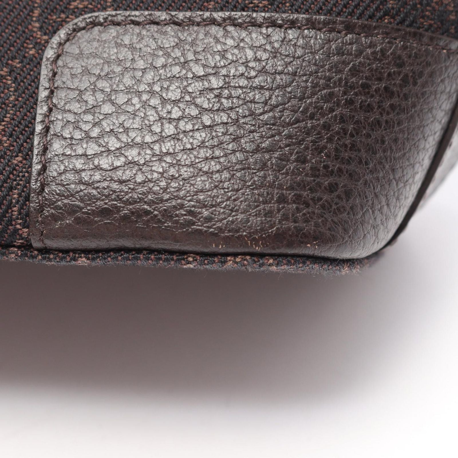 Gucci Shoulder Bag GG Pattern Dark Brown Canvas Leather — view 5