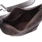Gucci Shoulder Bag GG Pattern Dark Brown Canvas Leather — view 3