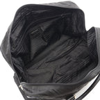 Prada Boston Bag Viaggio Black Nylon Saffiano Leather Triangle Logo — view 3