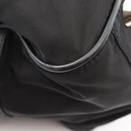 Prada Boston Bag Viaggio Black Nylon Saffiano Leather Triangle Logo — view 5