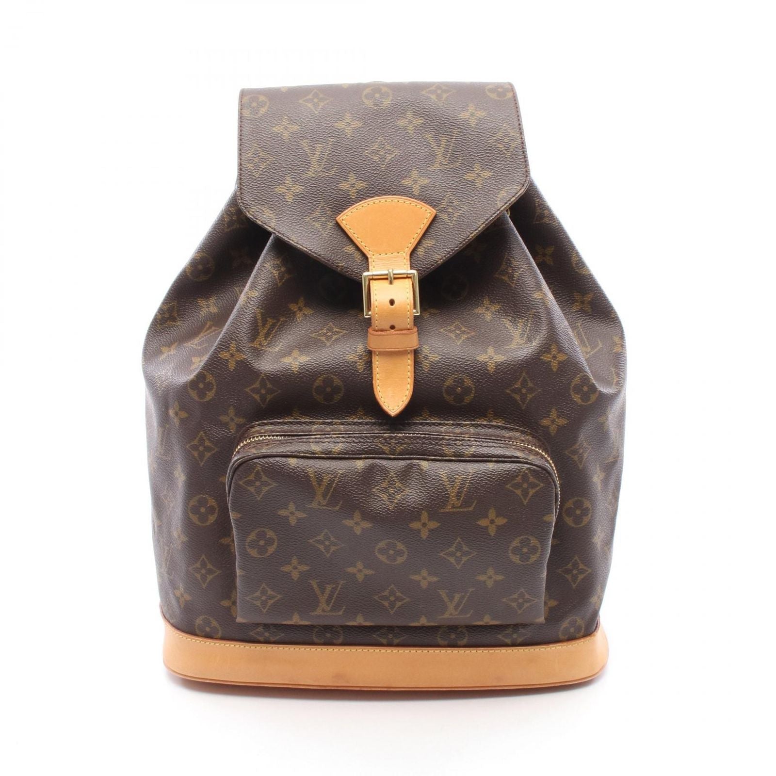 Louis Vuitton Backpack Montsouris GM Monogram Canvas Leather