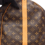 Louis Vuitton Boston Bag Keepall Bandouliere 55 Monogram 2-Way Canvas Leather — view 8