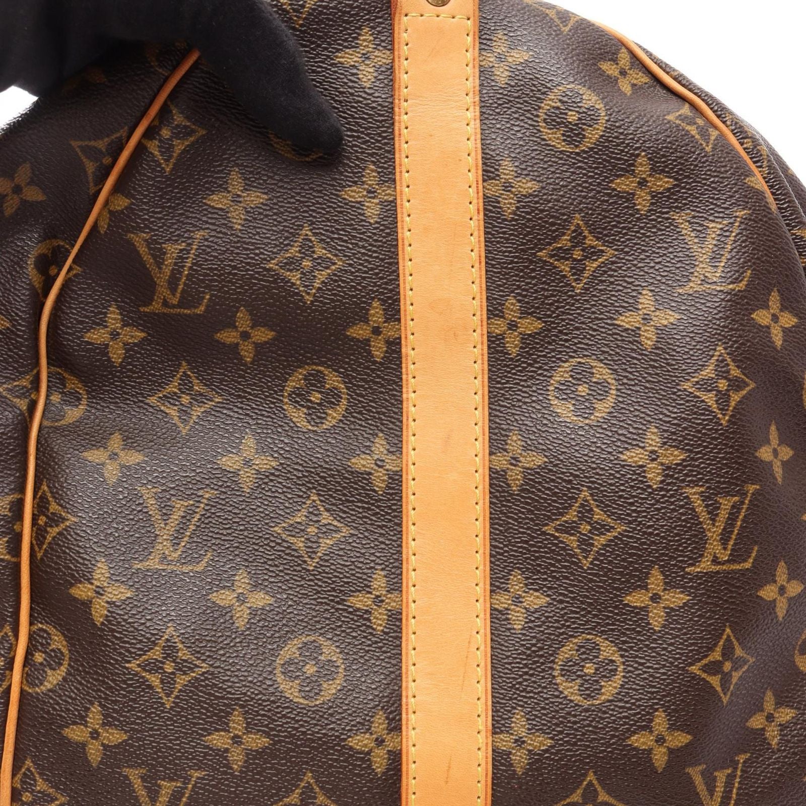 Louis Vuitton Boston Bag Keepall Bandouliere 55 Monogram 2-Way Canvas Leather — view 8