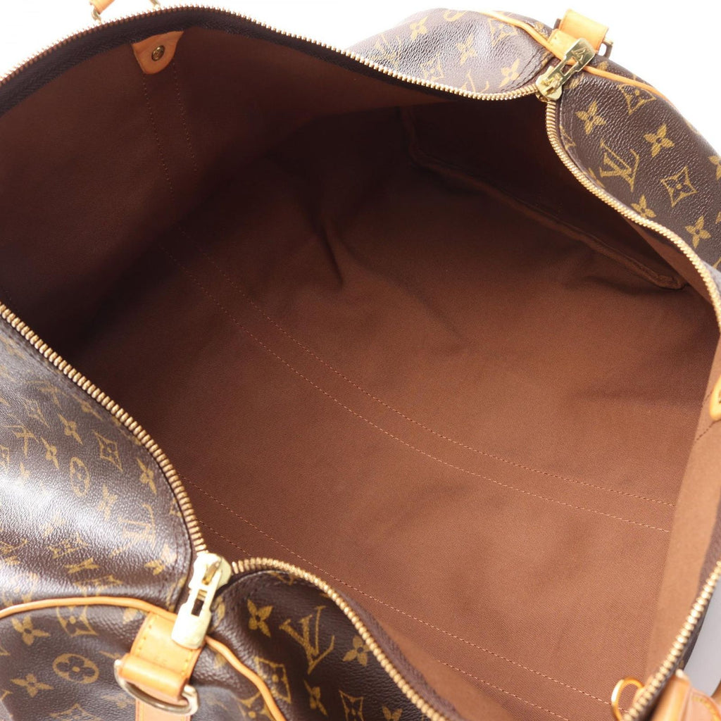 Louis Vuitton Boston Bag Keepall Bandouliere 55 Monogram 2-Way Canvas Leather — view 3