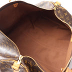 Louis Vuitton Boston Bag Keepall Bandouliere 55 Monogram 2-Way Canvas Leather — view 3