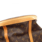 Louis Vuitton Shoulder Bag Bucket GM Monogram Canvas Leather — view 7