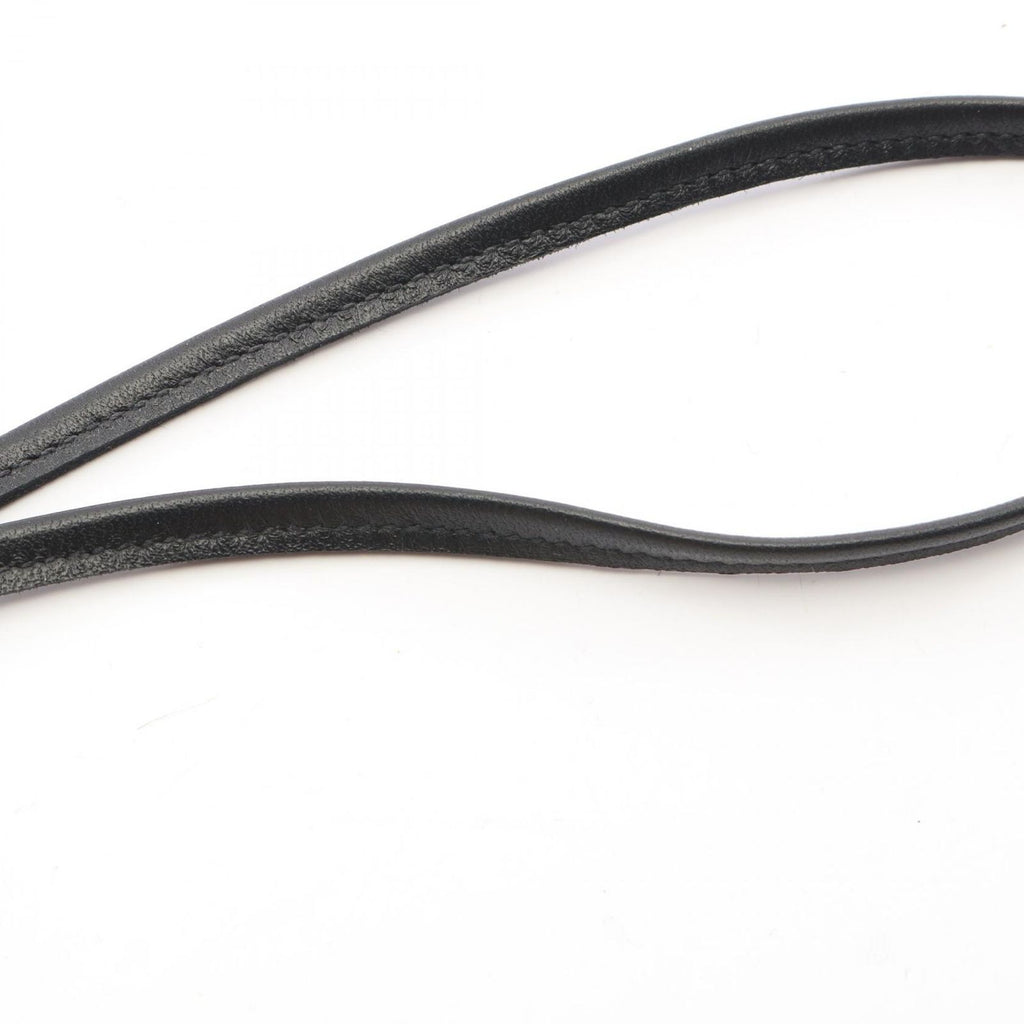 Hermes Charm Buddy Gris Perle Black Shearling Keychain — view 5