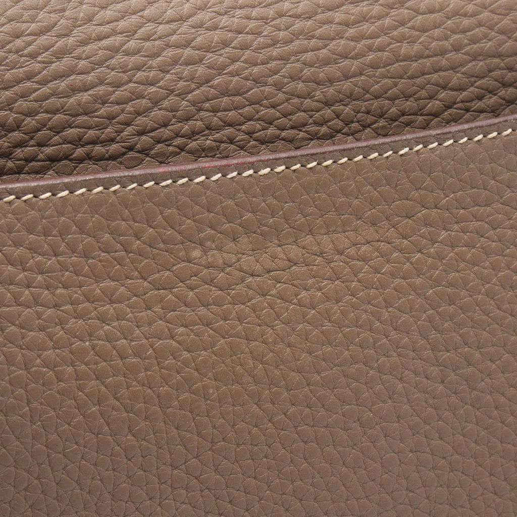 Hermes Business Bag Sac a Depeches 38 Etoupe Leather — view 8