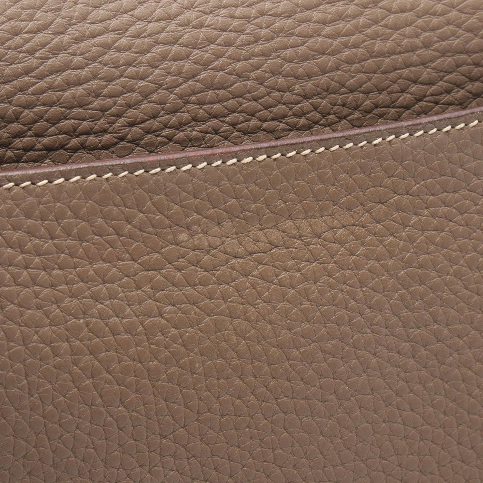Hermes Business Bag Sac a Depeches 38 Etoupe Leather — view 8